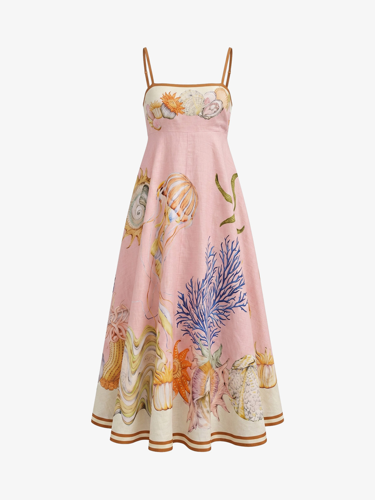 Floral Print Strapless Camisole Dress