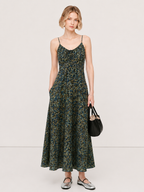 Botanical Print Cami Maxi Dress