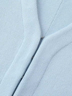 Light Blue Cropped Knit Sweater Set