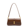 Leather Baguette Shoulder Bag