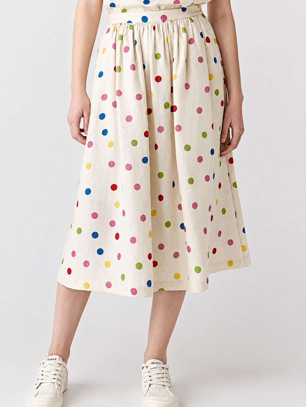 Colorful Polka Dot Linen Set