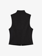 Napoleonic-style High-collar Sleeveless Vest