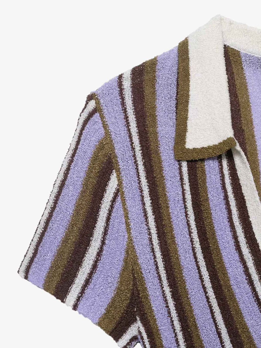 Striped V Neck Mini Dress