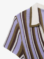 Striped V Neck Mini Dress