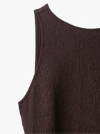 Open Back Fringe Knit Dress