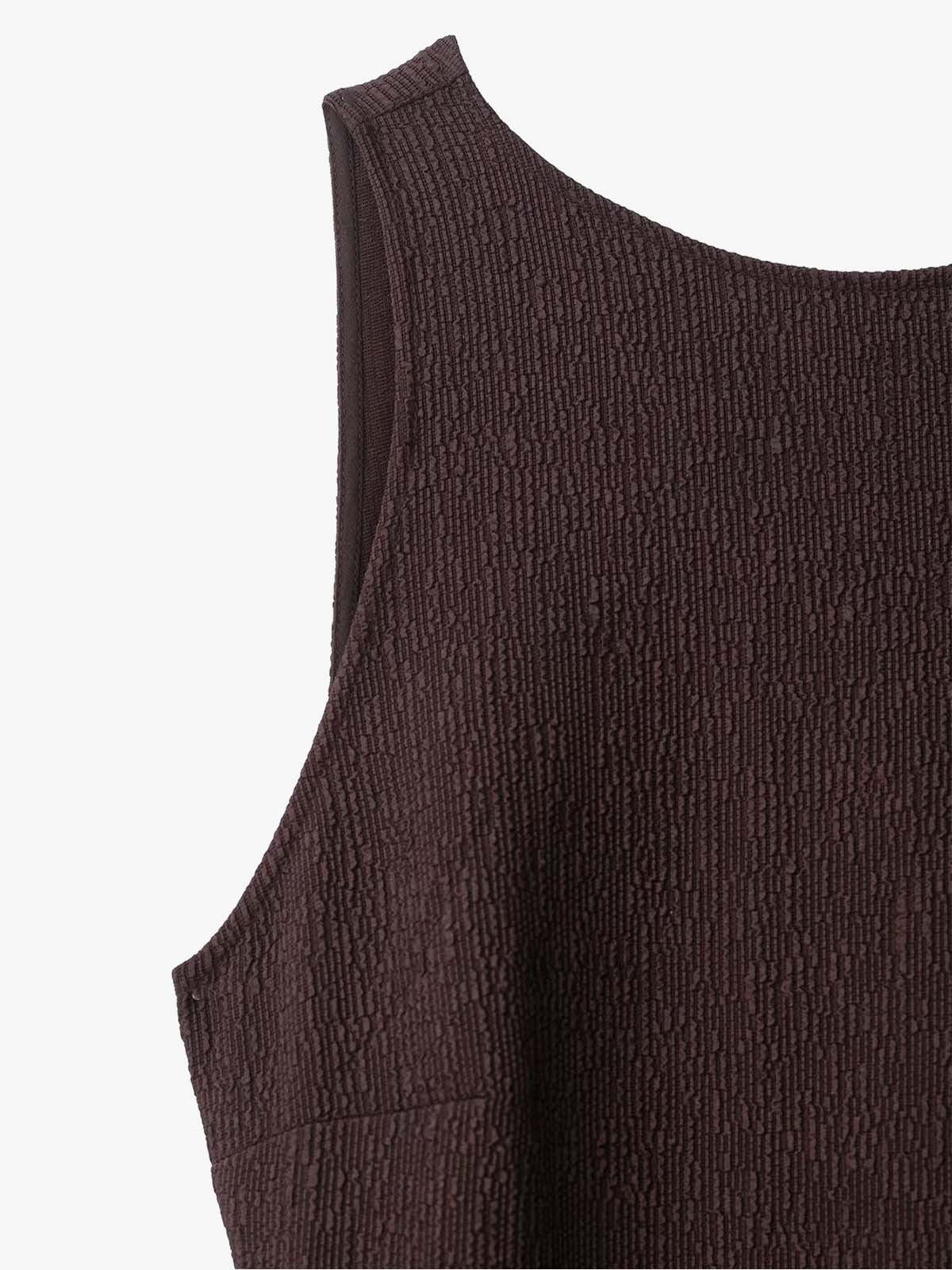Open Back Fringe Knit Dress