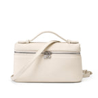 Structured Cowhide Leather Box Bag