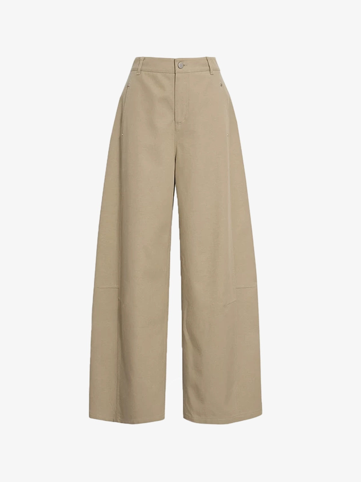 Lyocell Barrel-Leg Trousers