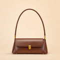 Leather Baguette Shoulder Bag