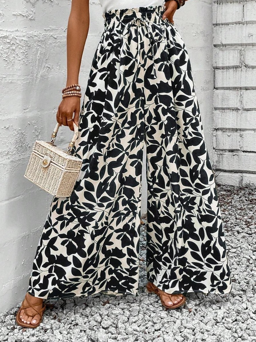 High Waist Wide Leg Pants