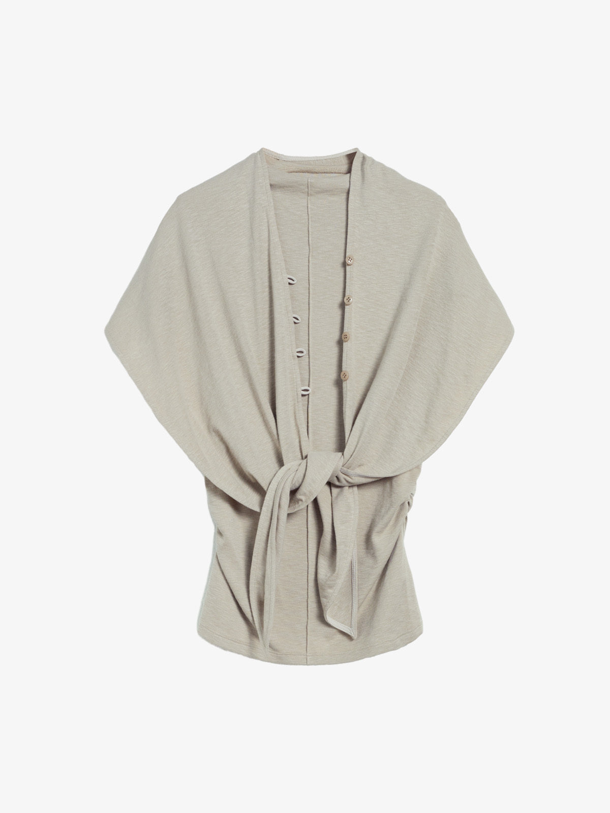 Tie-Front Shawl & Tank Knit Set