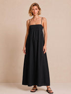High-waisted Strapless Camisole Dress