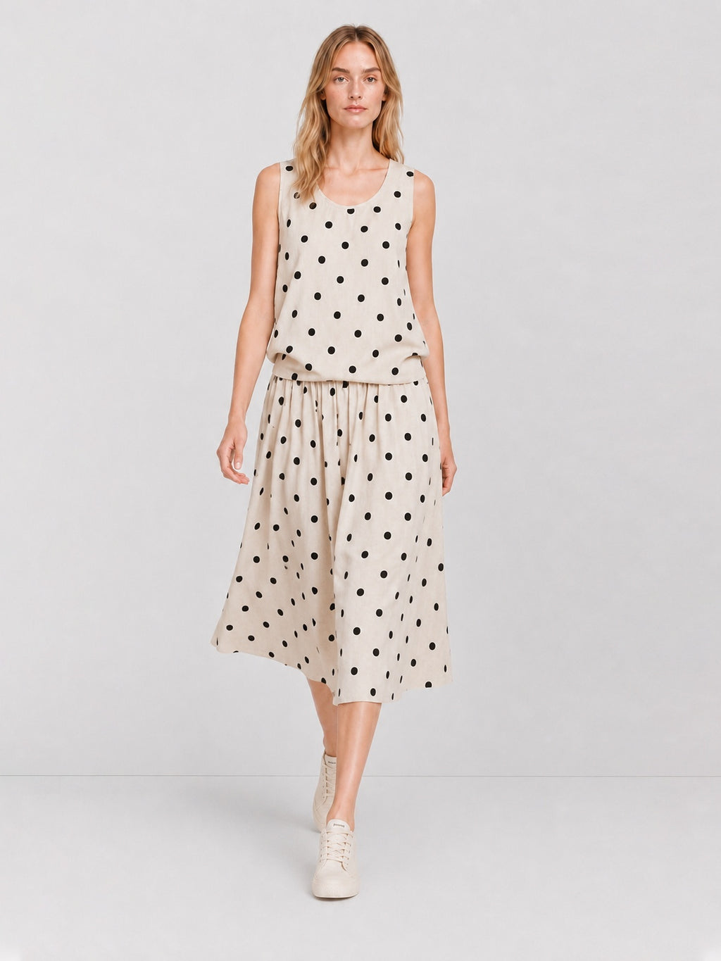 Colorful Polka Dot Linen Set
