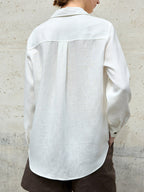 Lyocell Linen-Blend Utility Shirt