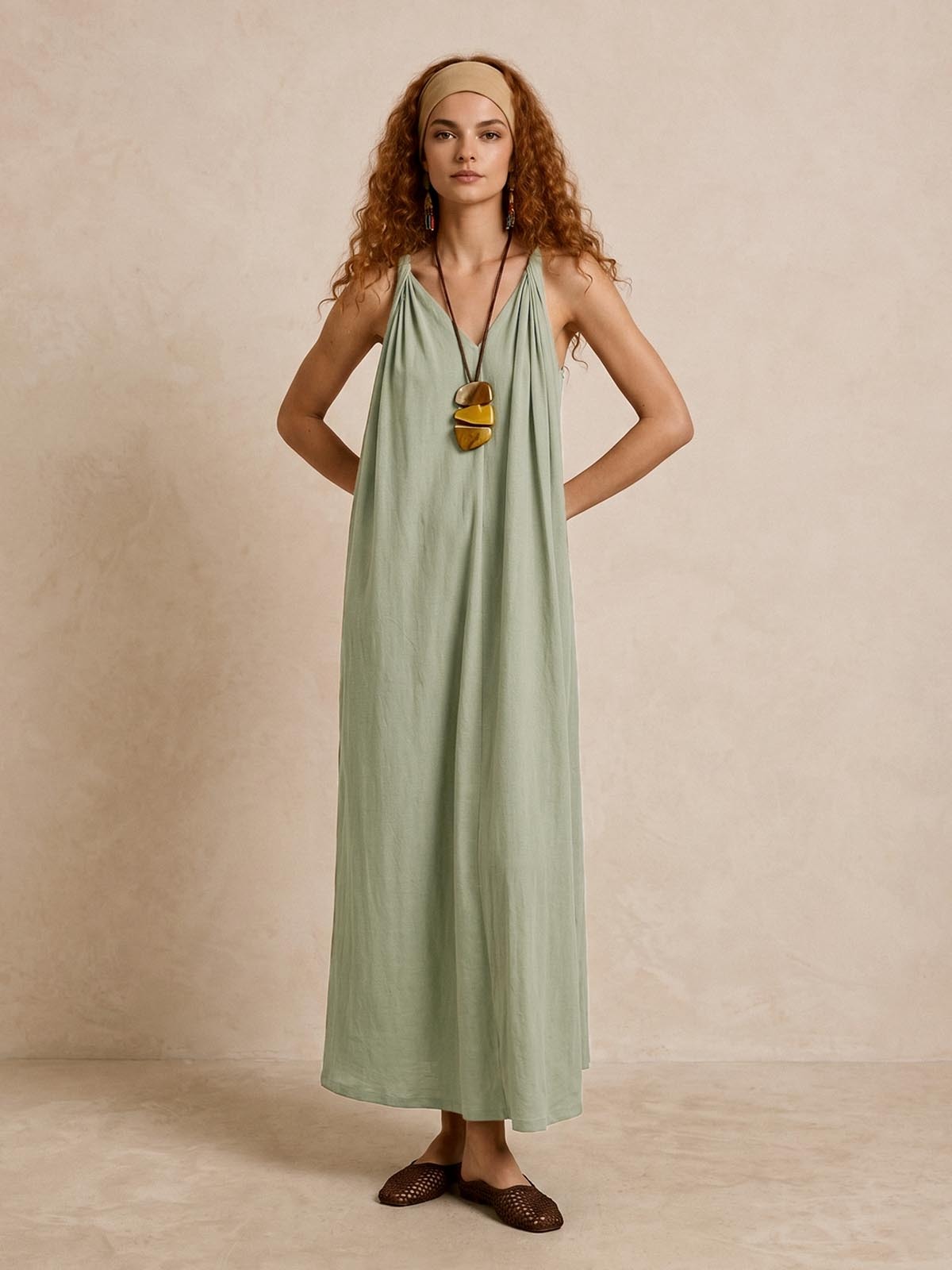 Twist Back Maxi Dress