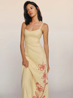 Printed Camisole Midi Dress
