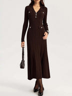 Long Sleeve Knit Midi Dress