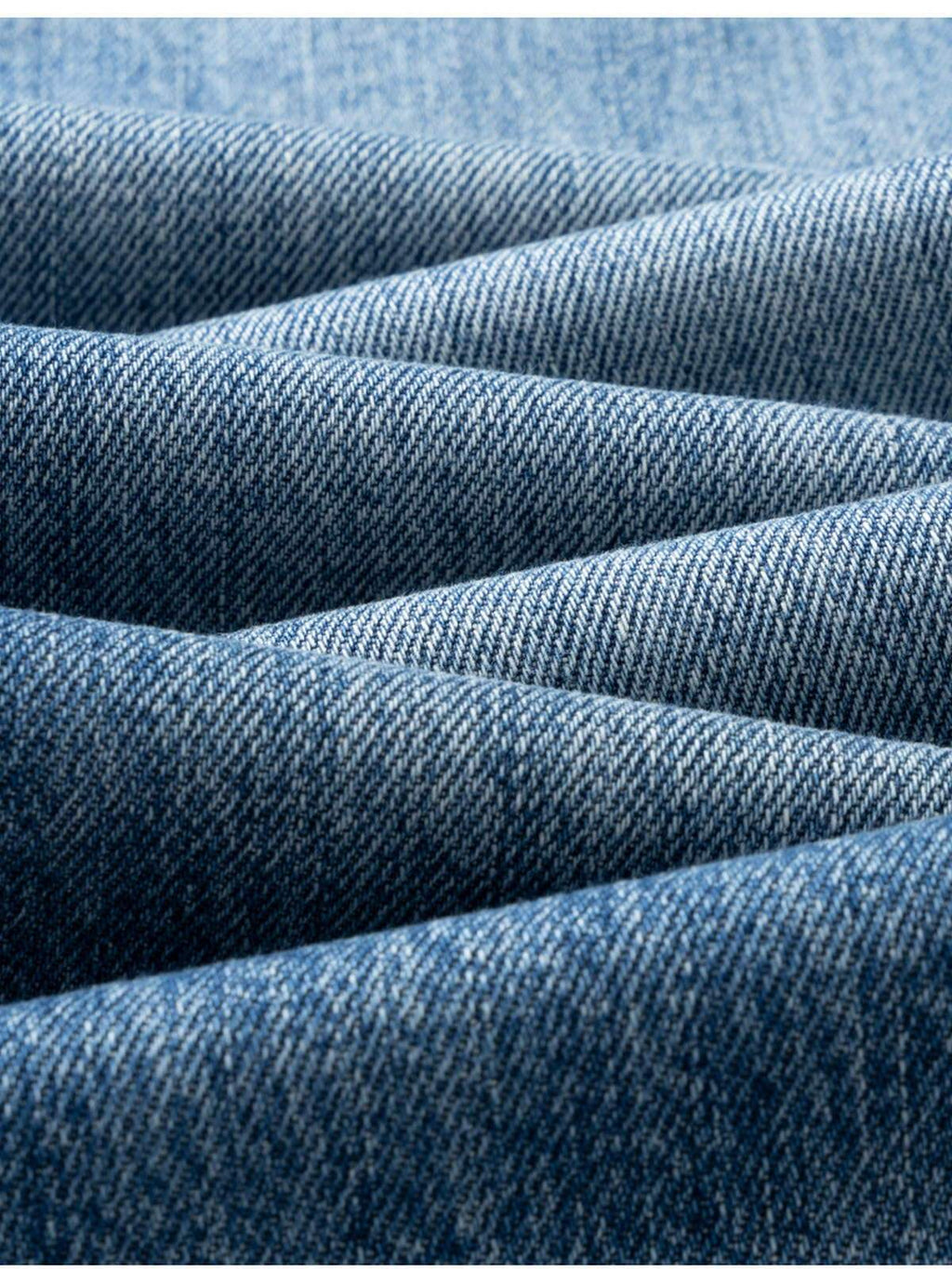 Cropped Straight-Leg Cotton Jeans