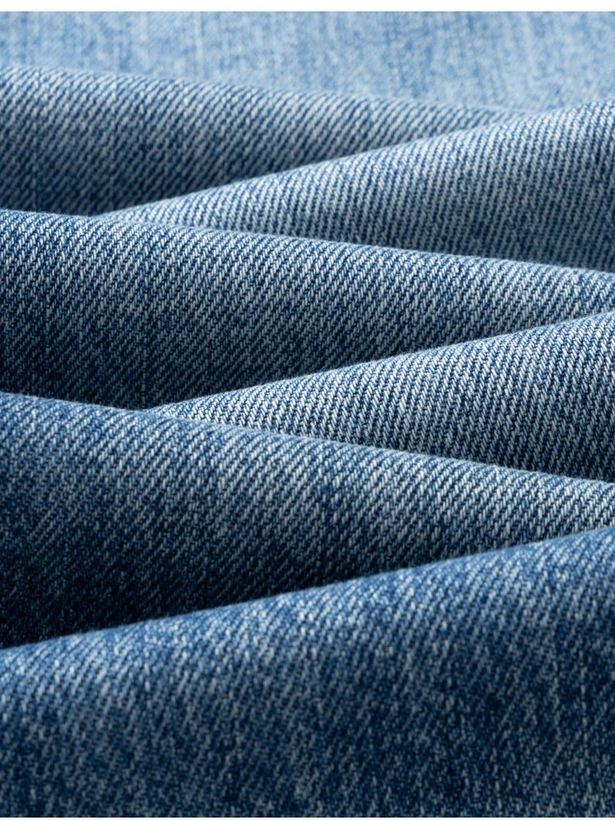 Cropped Straight-Leg Cotton Jeans
