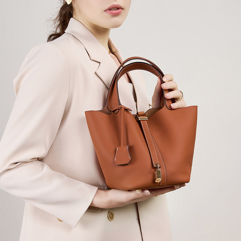 Leather Bucket Bag