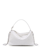 Braided Sheepskin Leather Pillow Bag