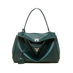 Buckle Smooth Calfskin Leather Tote Bag