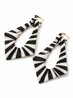 Color Block Geometric Earrings