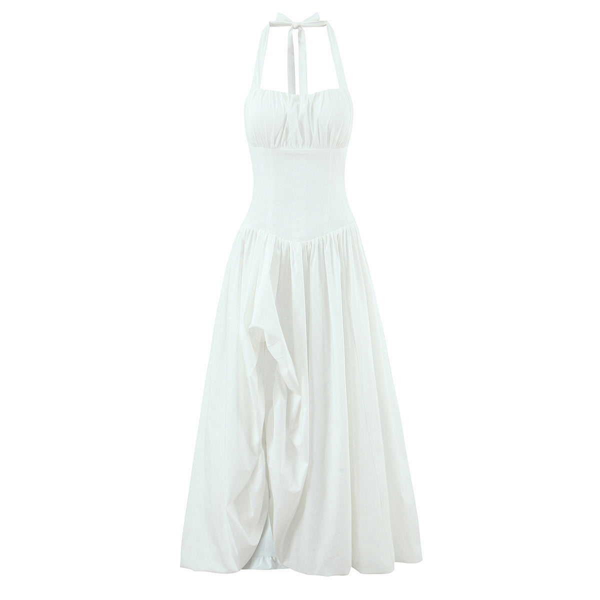 Corset Halter Maxi Dress