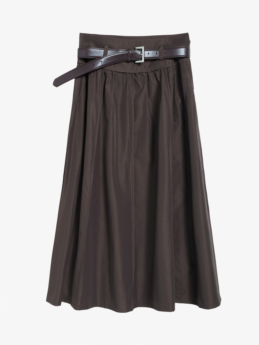 Cropped Jacket & Belted Midi Skirt Set