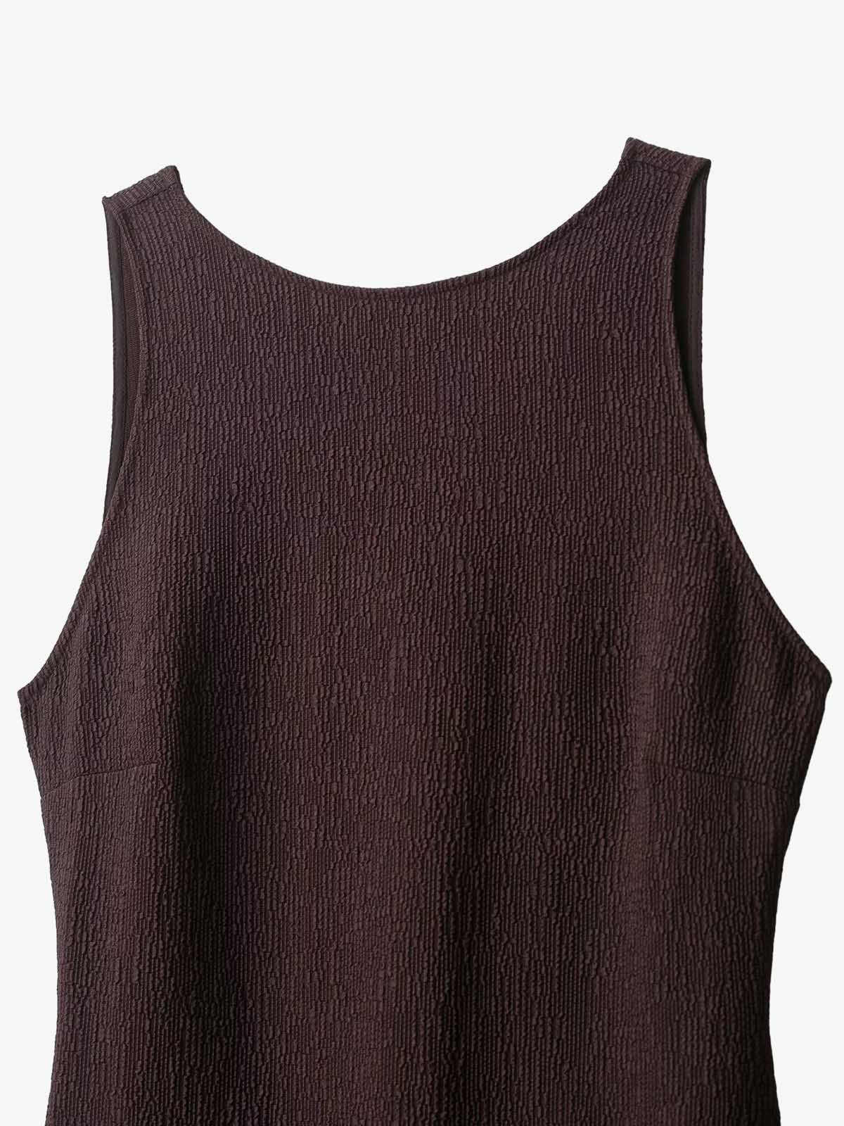 Open Back Fringe Knit Dress