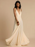 Cut-out Lace-panel Camisole Dress