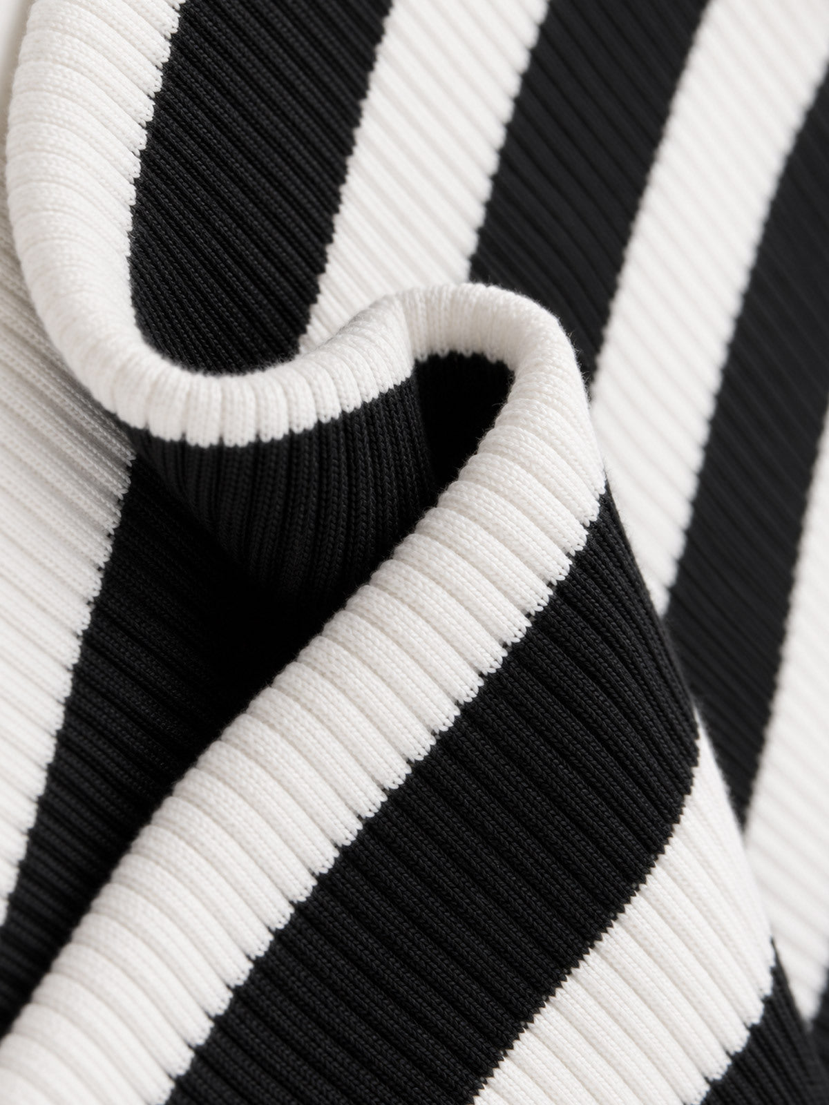 Off-Shoulder Stripe Midi Dress – Ribbed Knit Bodycon Slim Fit Casual Dress