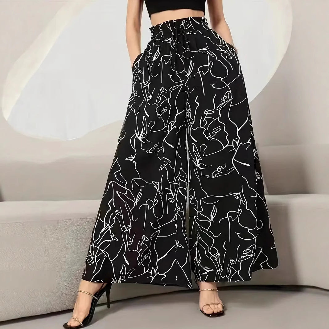 High Waist Wide Leg Pants