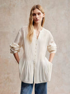 Pintuck Front Lyocell Blouse