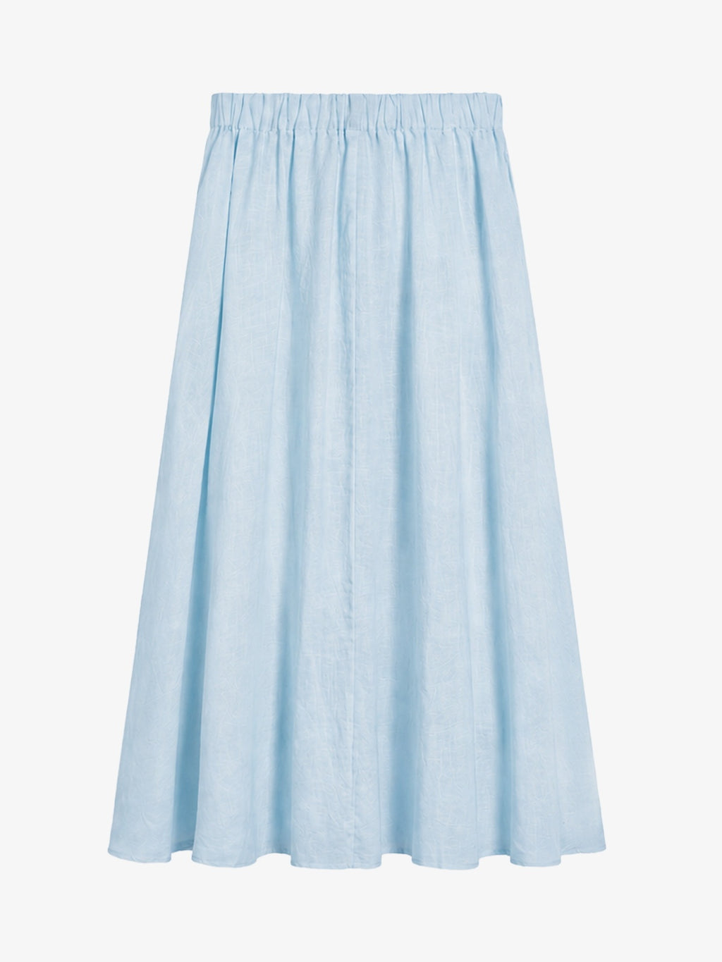 Tie-Waist Shirt And Full Midi Skirt Set