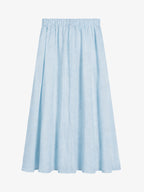 Tie-Waist Shirt And Full Midi Skirt Set