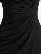 Chic Cut-Out Slit Knit Dress