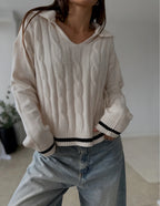 Collared Knit Sweater
