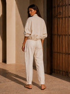 Utility Button-Front Drawstring Set