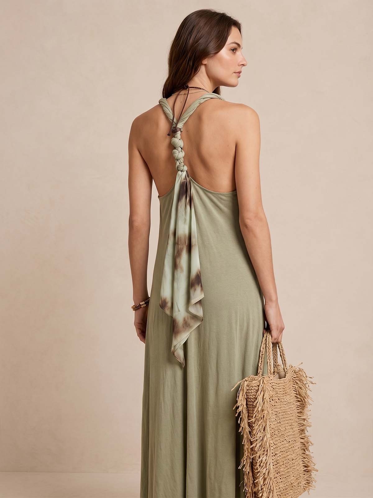 Twist Back Maxi Dress