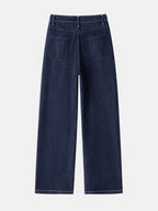 Cropped Straight-Leg Lyocell Jeans
