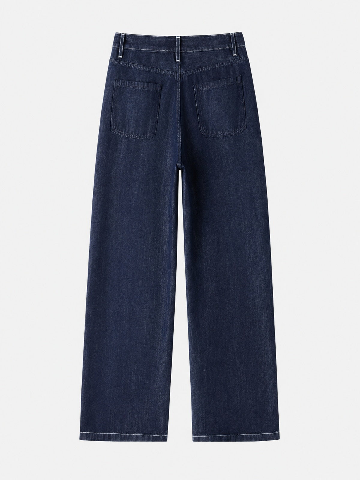 Cropped Straight-Leg Lyocell Jeans