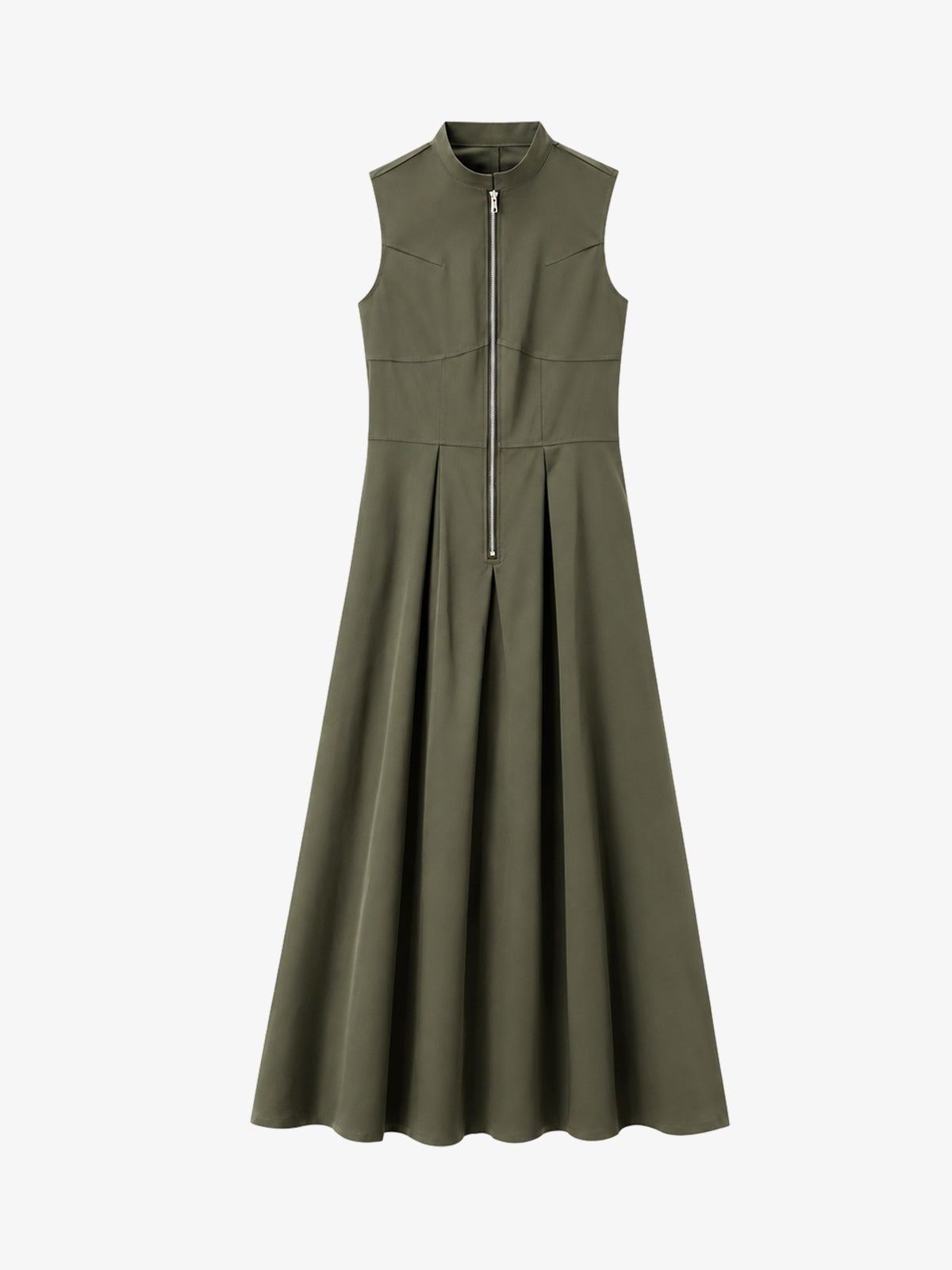 Ärmelloses figurbetontes Maxikleid