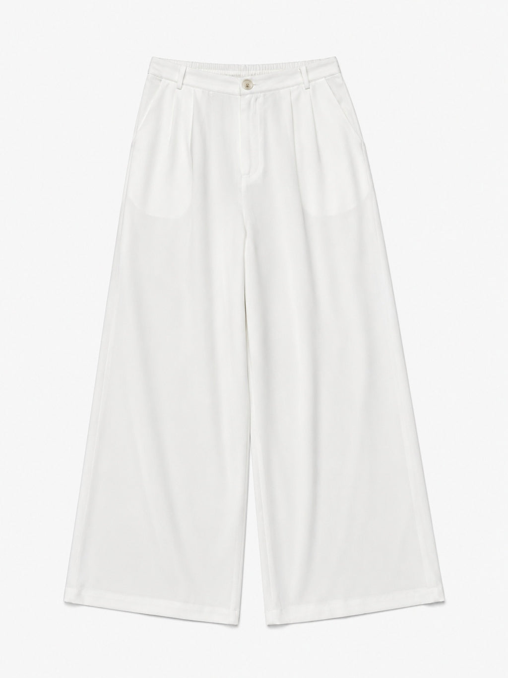Braided Trim Wide-Leg Trouser Set