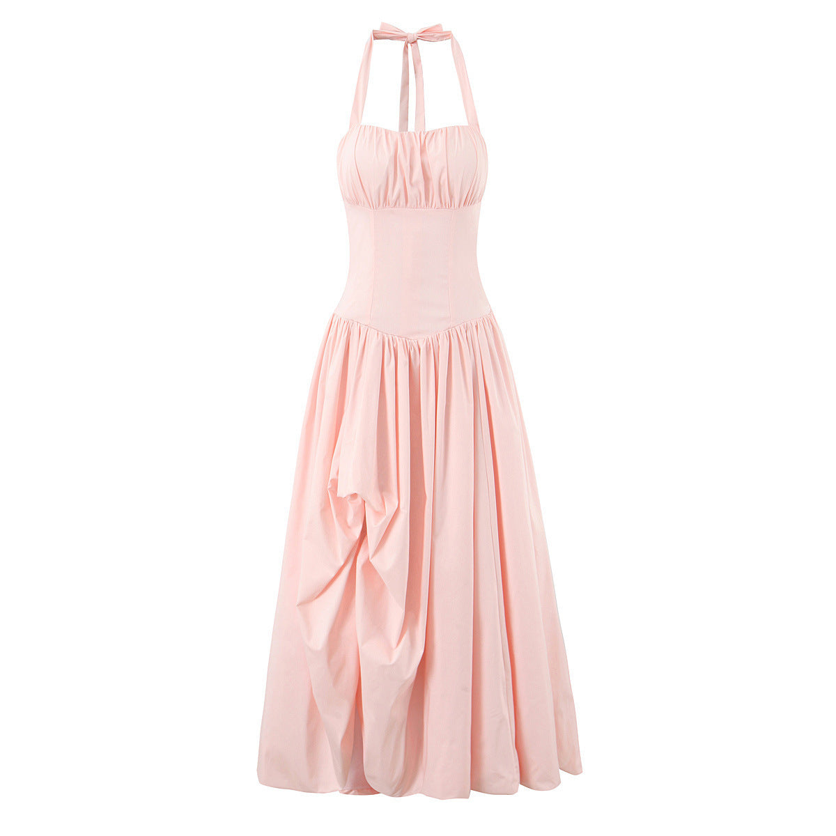 Corset Halter Maxi Dress