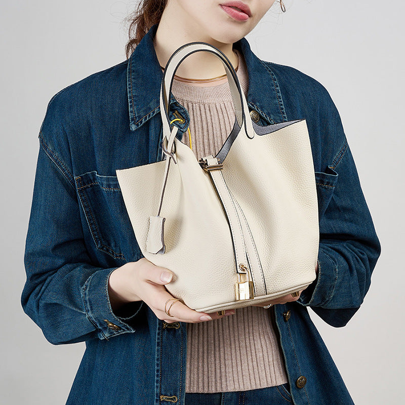 Leather Bucket Bag