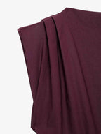 Asymmetric Ruched Shoulder Top