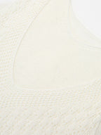 Layered Openwork Linen-Blend Lyocell Knit Tank