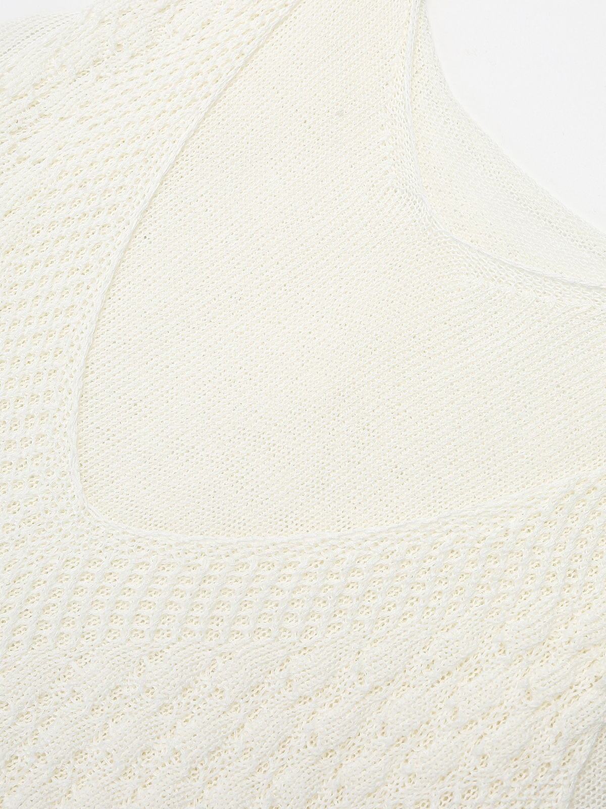 Layered Openwork Linen-Blend Lyocell Knit Tank