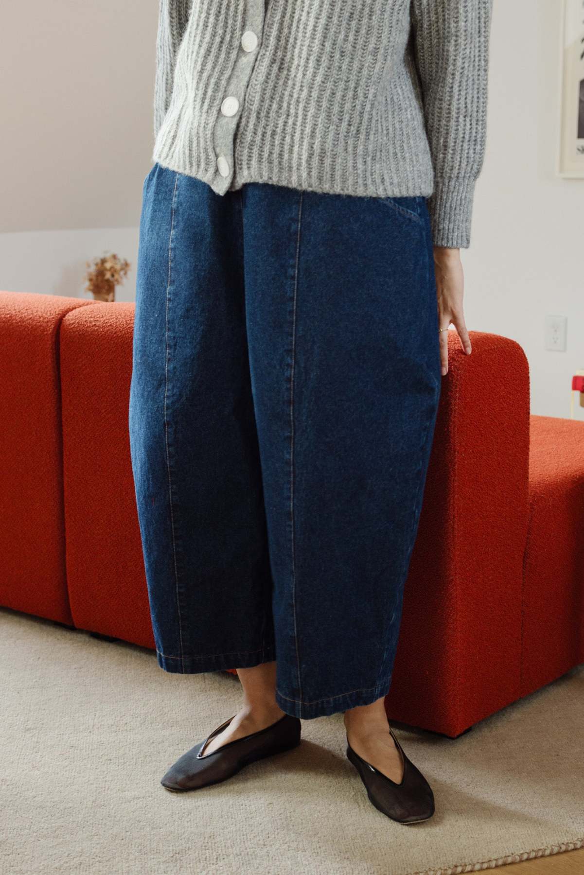 Cotton Blend Track Pants with Side Stripes - Comfortable Wide Leg Joggers for Casual Wear